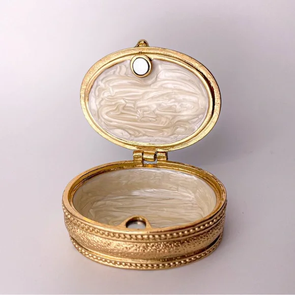 Starry Night by Vincent Van Gogh RARE Small Enamel Trinket Box with Crystal - Picture 10 of 11